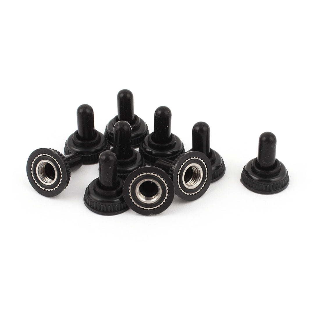 uxcell Uxcell 10PCS Mini Toggle Switch Waterproof Boot Rubber Cover Cap Black