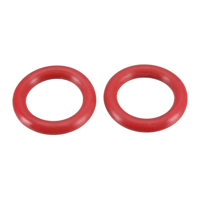 Harfington Uxcell 10 Pcs Red Rubber 22mm x 15mm x 3.5mm Oil Seal O Rings Gaskets Washers
