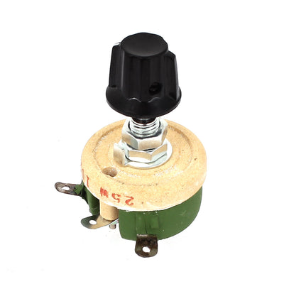 Harfington Uxcell 25W 100 Ohm Round Ceramic Wirewound Potentiometer Adjustable Resistor Rheostat