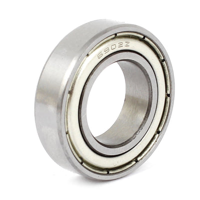 uxcell Uxcell 6902Z 15 x 28 x 7mm Metal Shielded Miniature Deep Groove Radial Ball Bearing