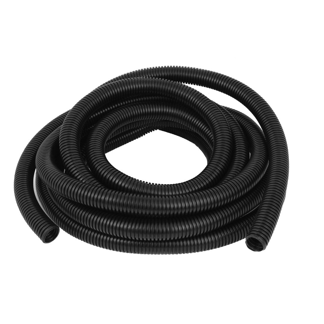 uxcell Uxcell 7 M 21 x 25 mm Nylon Flexible Corrugated Conduit Tube for Garden,Office Black