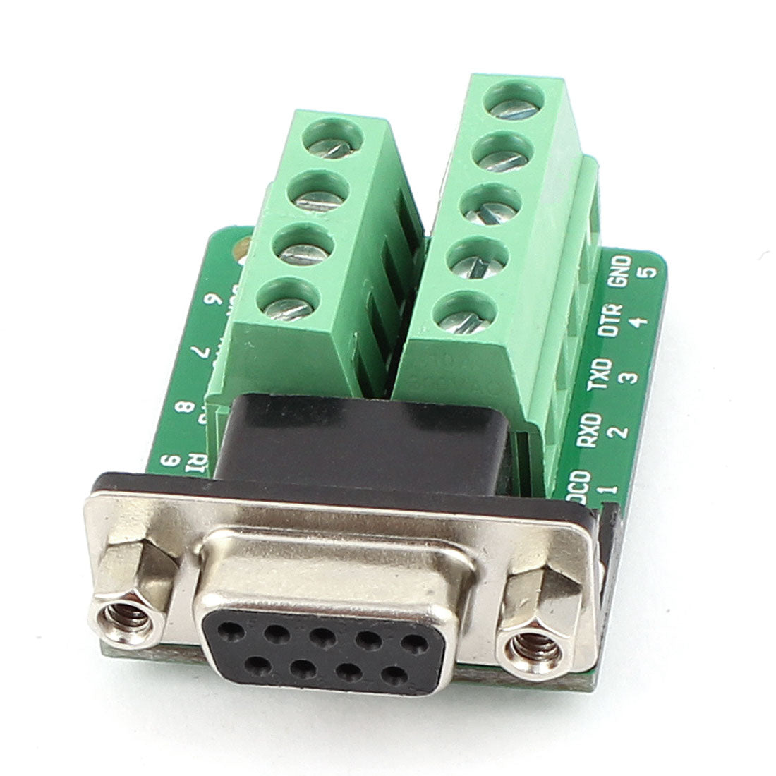uxcell Uxcell RS232 Serial DB9 Female Adapter to Terminal Connector Signal Plate Module
