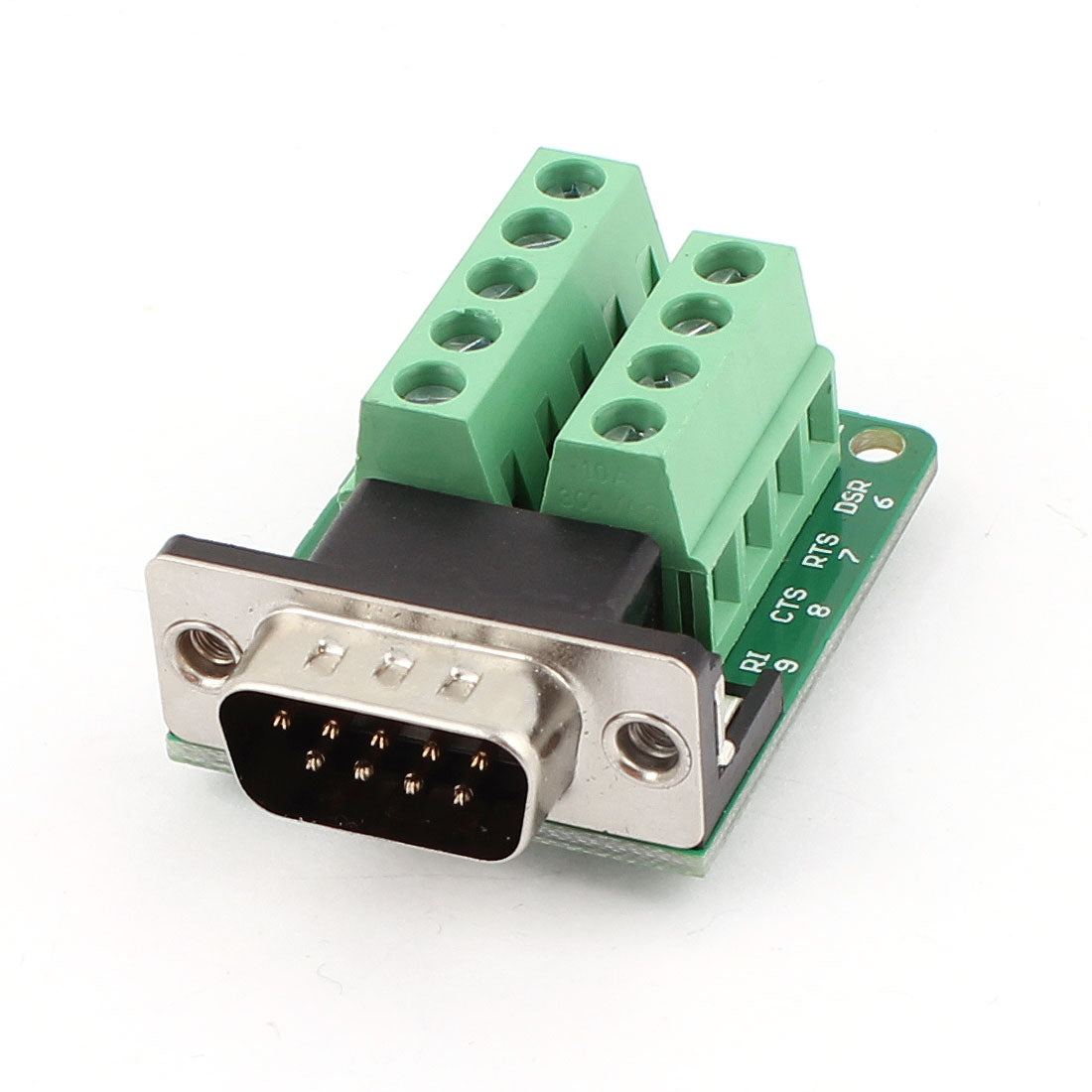 uxcell Uxcell DB9 D-SUB 9 Pin Male Adapter RS232 to Terminal Breakout Board Signal Module