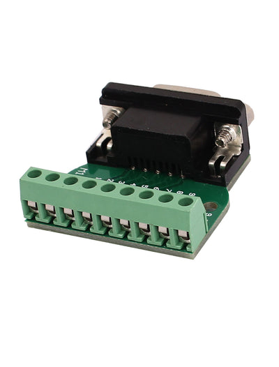 Harfington Uxcell DB9 D-SUB Female Adapter Plate RS232 to 9P Terminal Breakout Board with Positioning Nuts Signal Module