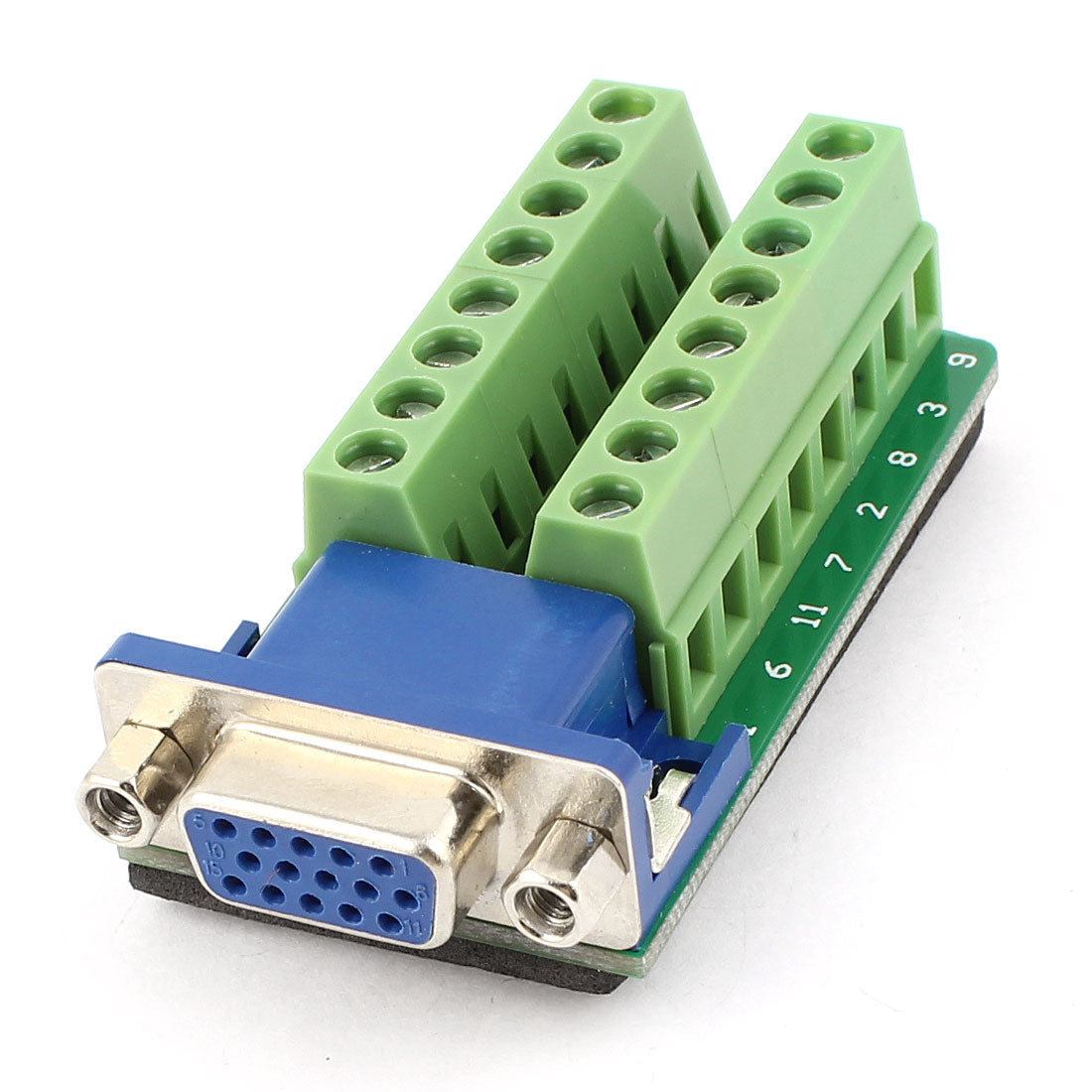 uxcell Uxcell D-SUB DB15 VGA Female 15Pin Jack Port to Terminal Breakout Board Connectors