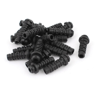 Harfington Uxcell 20pcs 27mmx7mmx4mm Micro Rubber Strain Relief Cord Boot Protector Cable Wire Sleeve Hose for Cellphone Charger