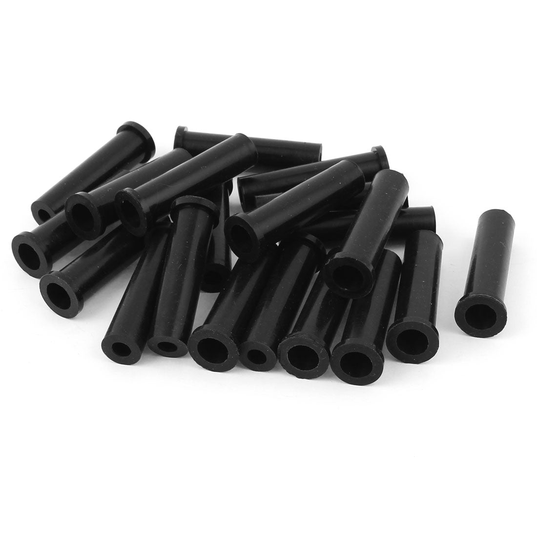uxcell Uxcell 20pcs 50mm Long 10mm to 6mm Rubber Strain Re-lief Cord Boot Protector Cable Sleeve Hose for Power Tool