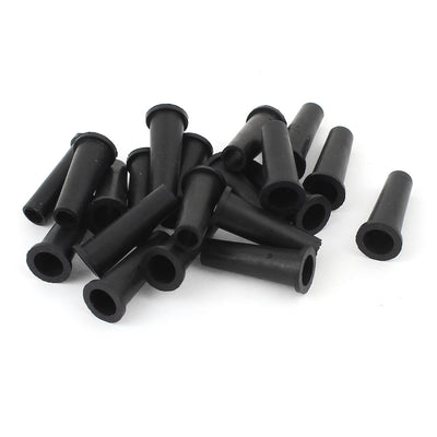 Harfington Uxcell 20pcs 9-6mm Rubber Strain Re-lief Cord Boot Protector Cable Sleeve Hose 31mm for Aviation Power Tool