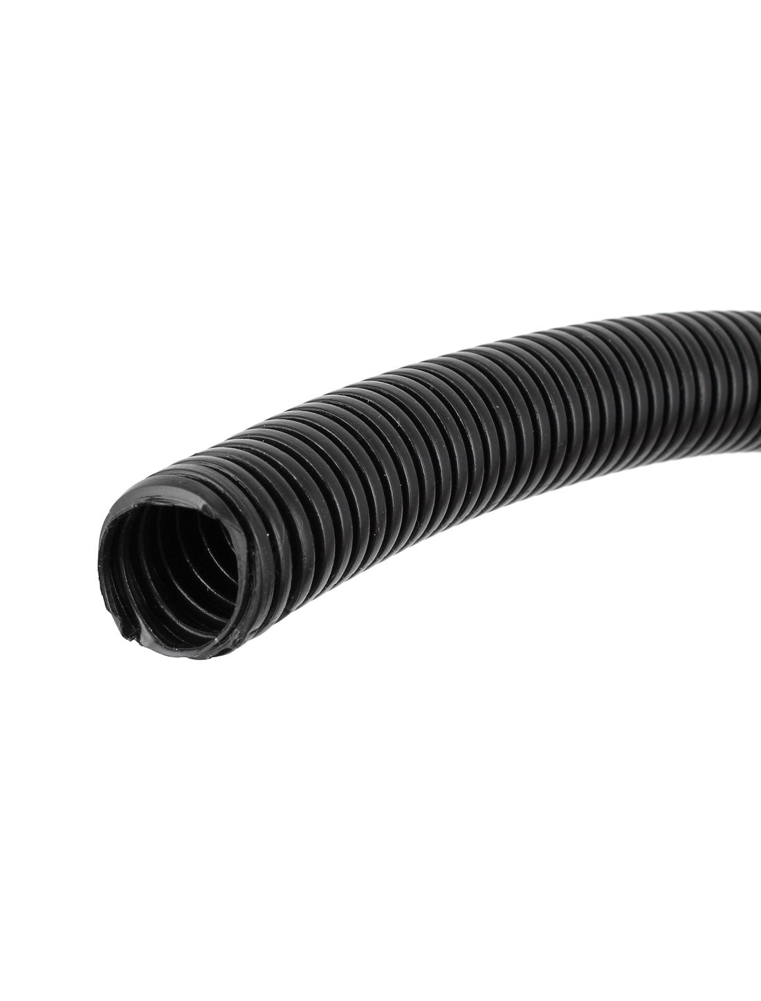 uxcell Uxcell 3.7 M 20 x 25 mm Plastic Corrugated Conduit Tube for Garden,Office Black