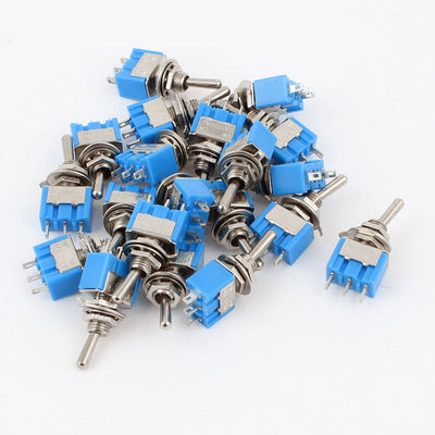 Harfington Uxcell AC 125V 6A 3-Pin SPST Latching 2 Positions ON-ON Toggle Switch Switches 20pcs