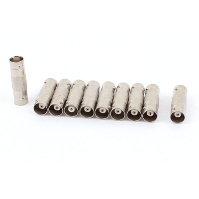 Harfington Uxcell BNC Female to Female CCTV RG59 Coaxial Cable Coupler Adapter Connector 10pcs