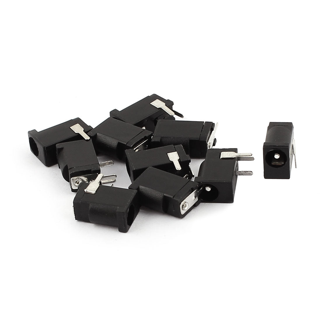 uxcell Uxcell 10pcs 3 Pin PCB Mount 3.5x1.3mm Female DC Power Jack Socket Connector