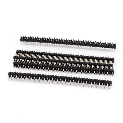 uxcell Uxcell 5 PCS 2x40 80pin 2.54mm Double Row Straight Male PBC Pin Header Strip
