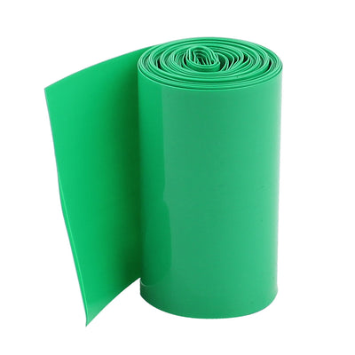 Harfington Uxcell 2Meters Length 50mm Dark Green PVC Heat Shrinkable Tubing Heatshrink Wrap Cover for 2 x 18650 Battery