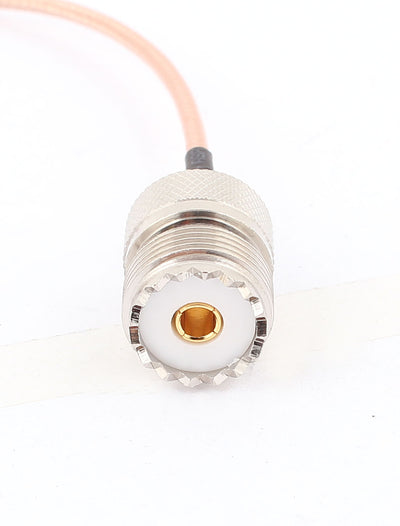 Harfington Uxcell UHF Female to MCX Male Right Angle Adapter Connector RG316 Coaxial Cable 20cm