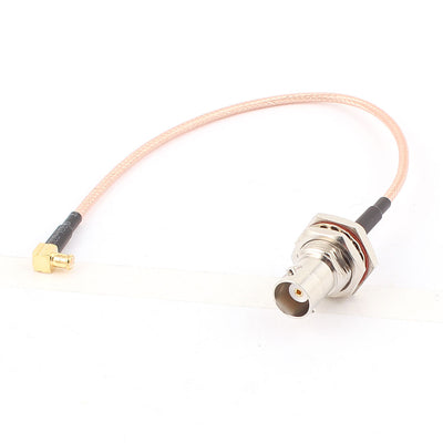 Harfington Uxcell BNC Female to MCX Male Right Angle Adapter Connector RG316 Coaxial Cable 20cm