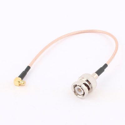 Harfington Uxcell BNC Male to MCX Male Right Angle Adapter Connector RG316 Coaxial Cable 20cm