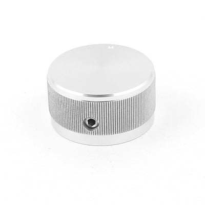 uxcell Uxcell Silver Tone CNC Solid Aluminum Hifi Speaker Radio Volume Control Knobs 30x16mm