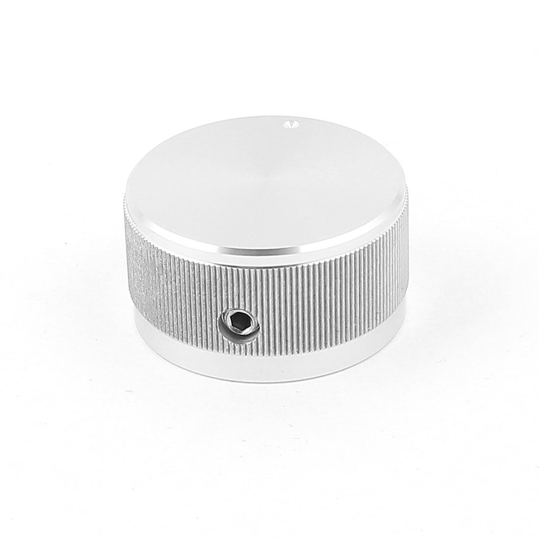 uxcell Uxcell Silver Tone CNC Solid Aluminum Hifi Speaker Radio Volume Control Knobs 30x16mm