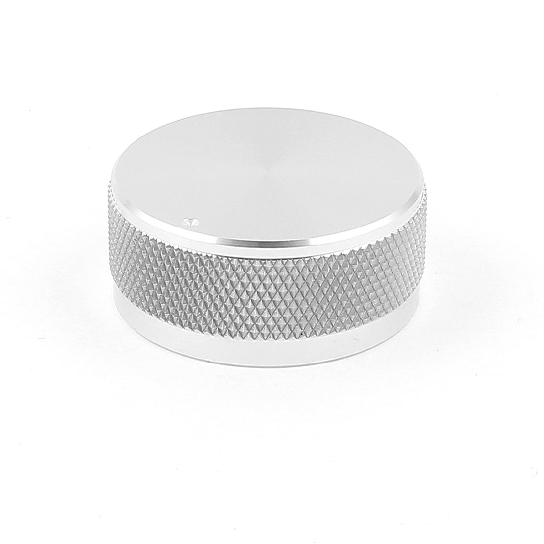 uxcell Uxcell Silver Tone CNC Solid Aluminum Hifi Speaker Radio Volume Control Knobs 35x16mm