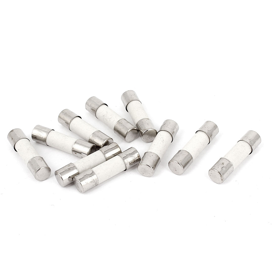 uxcell Uxcell 10 x 250V 3A Quick Fast Blow Ceramic Fuses Tubes 5mm x 20mm