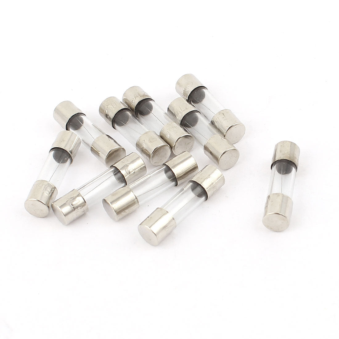uxcell Uxcell 10Pcs 250V 1.6A Quick Blow Glass Fuses Fast Acting Tubes 5mm x 20mm