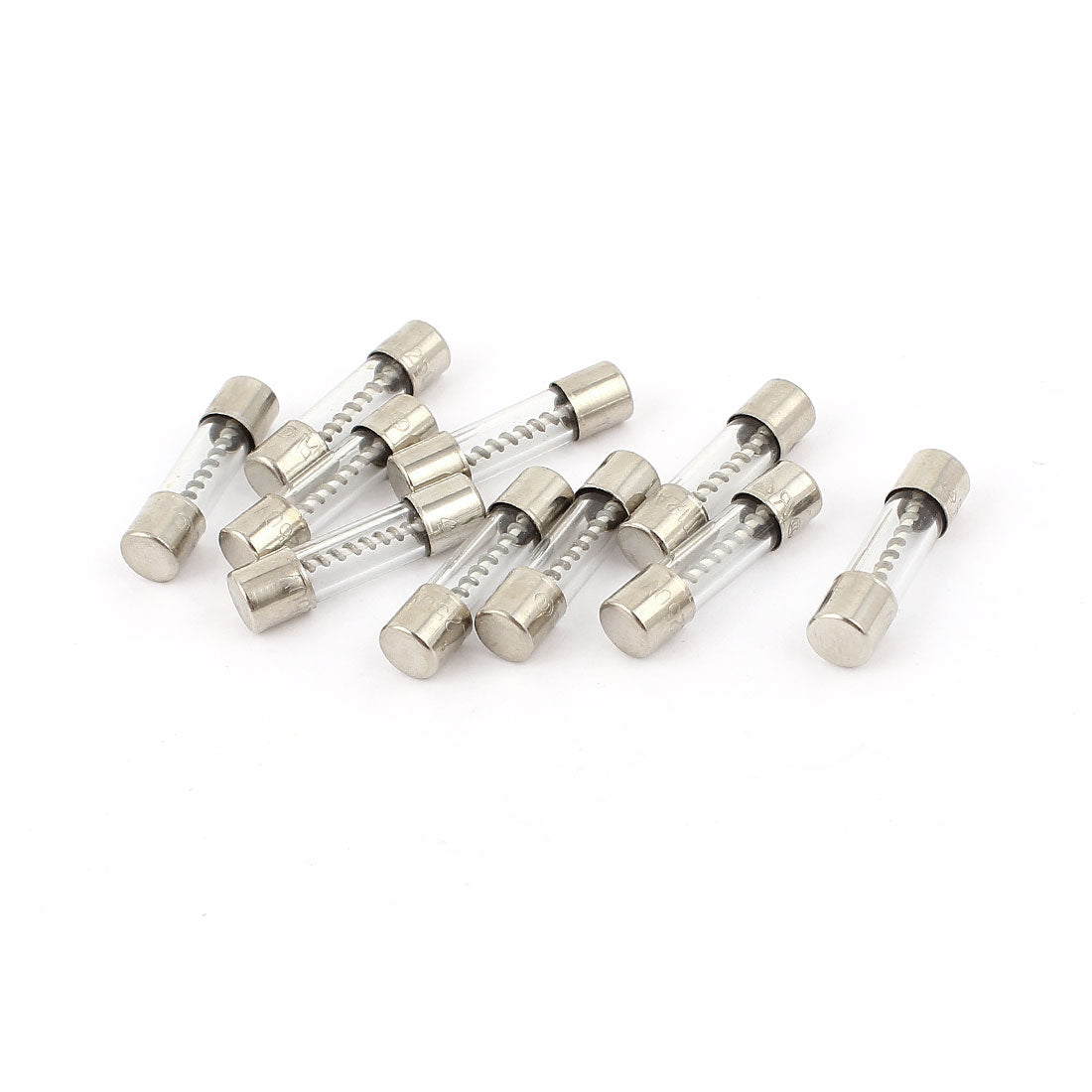 uxcell Uxcell 10 Pcs 250V 12A 12Amp Slow Blow Glass Fuses Tubes 5mm x 20mm