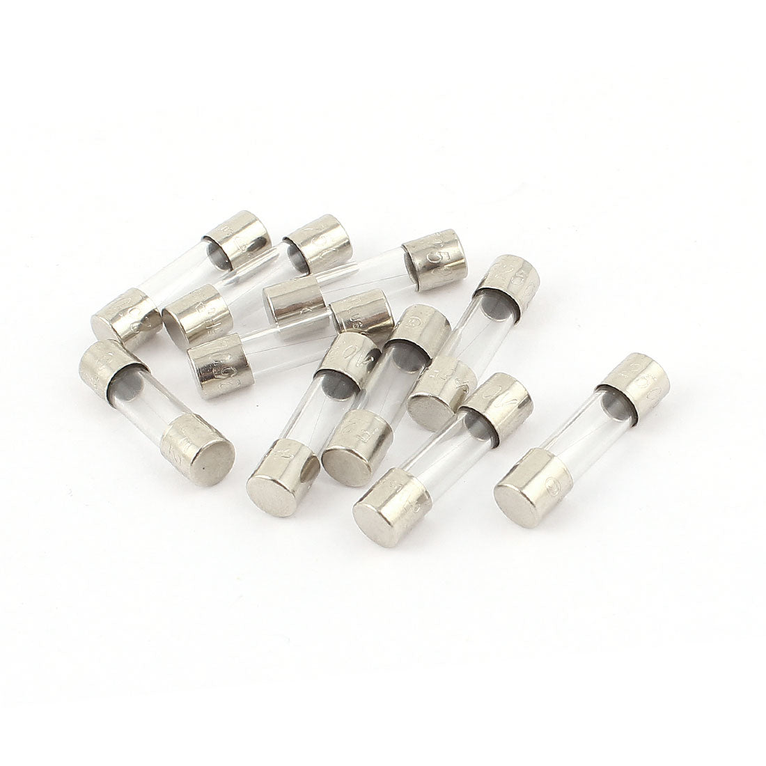 uxcell Uxcell 10Pcs 250V 250mA 0.25A Quick Blow Glass Fuses Tubes 5mm x 20mm