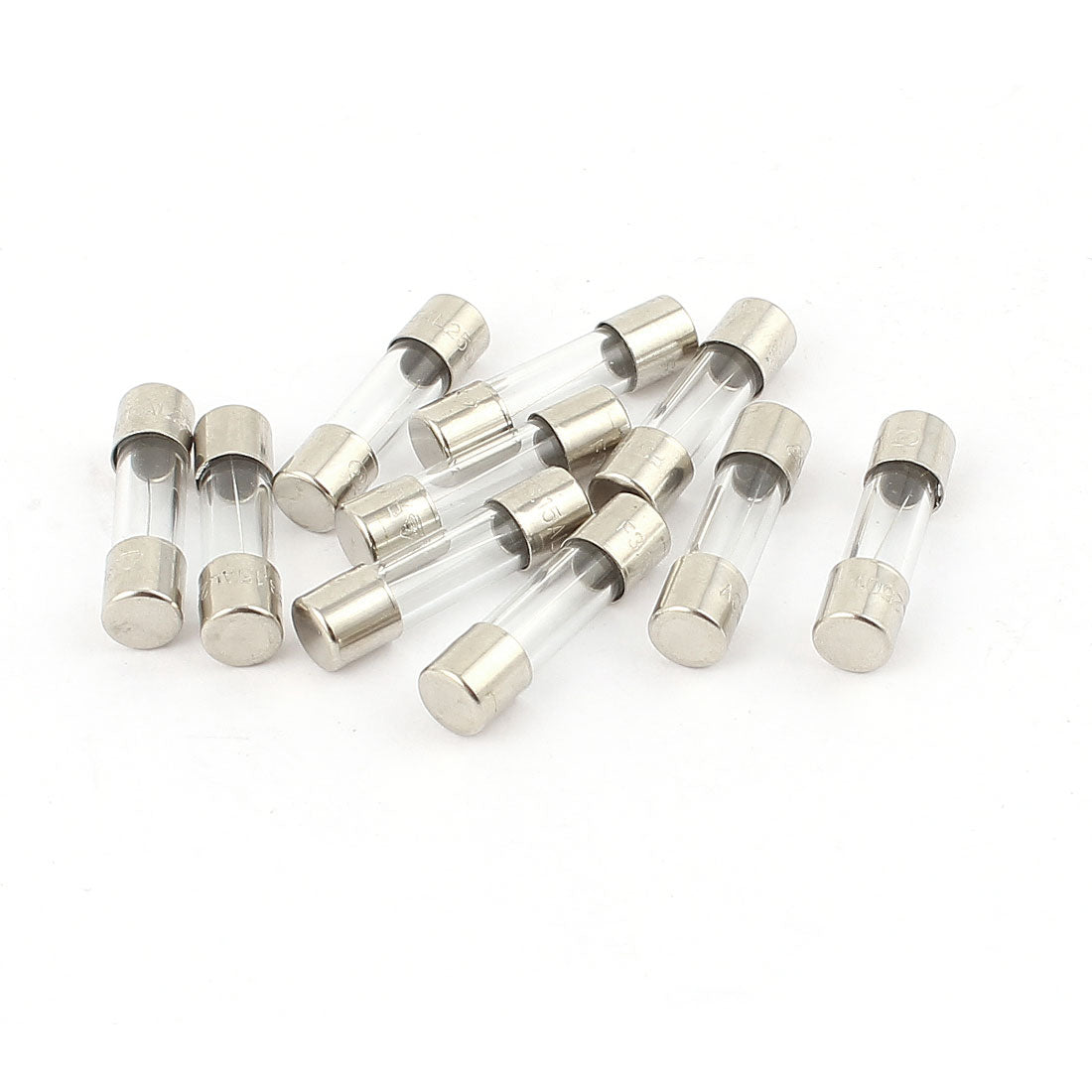 uxcell Uxcell 10Pcs 250V 3.15A Quick Fast Blow Glass Fuses Tubes 5mm x 20mm