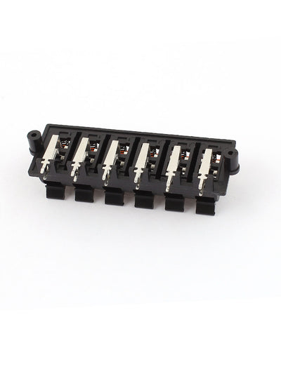 Harfington Uxcell Black Red Double Row 12 Position Spring Push Type Audio Speaker Terminal Junction Box Board Connector