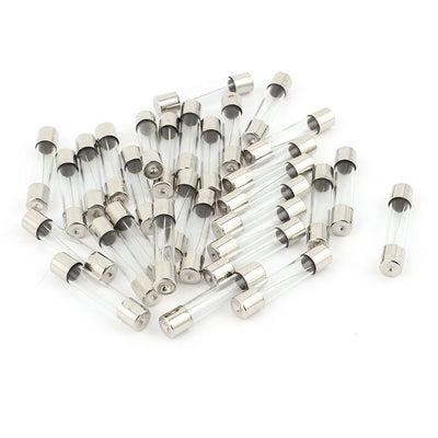 uxcell Uxcell 30PCS 6x30mm 8A 250V Quick Blow Fast Acting Low Breaking Capacity Cylindrical Glass Tube Fuse