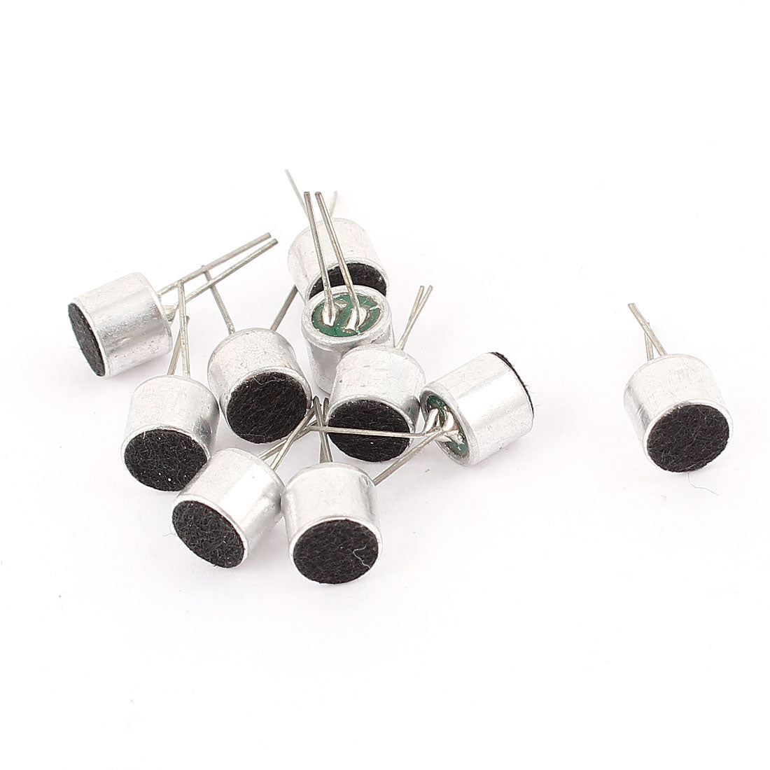 uxcell Uxcell 10 Pcs 6mm x 5mm Through Hole Mini Electret Microphone Condenser Pickup