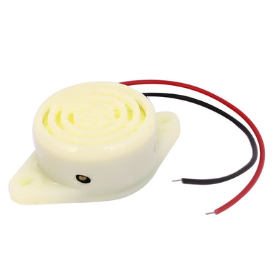 Harfington Uxcell DC 3V-24V 2-Wired Miniature Continuous Sounder Electronic Alarm Buzzer Beep