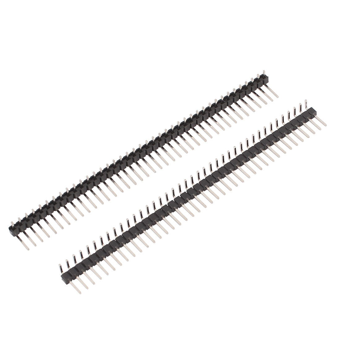 uxcell Uxcell 12Pcs 2.54mm Pitch 1x40-Pin Single Row Male 90 Degree Right Angle Pin Header