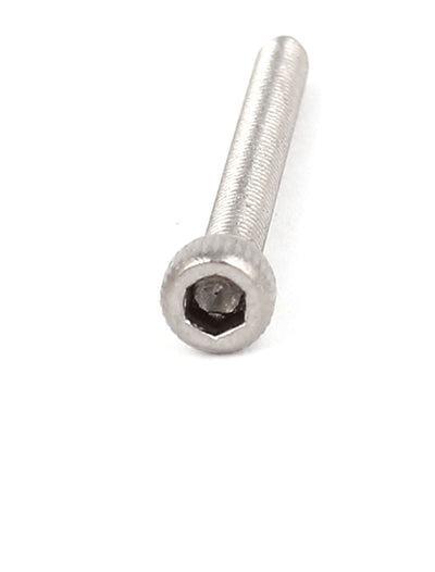 Harfington Uxcell M3x30mm 0.5mm Pitch Stainless Steel Bolts Socket Cap Head Hex Key Screws 50pcs