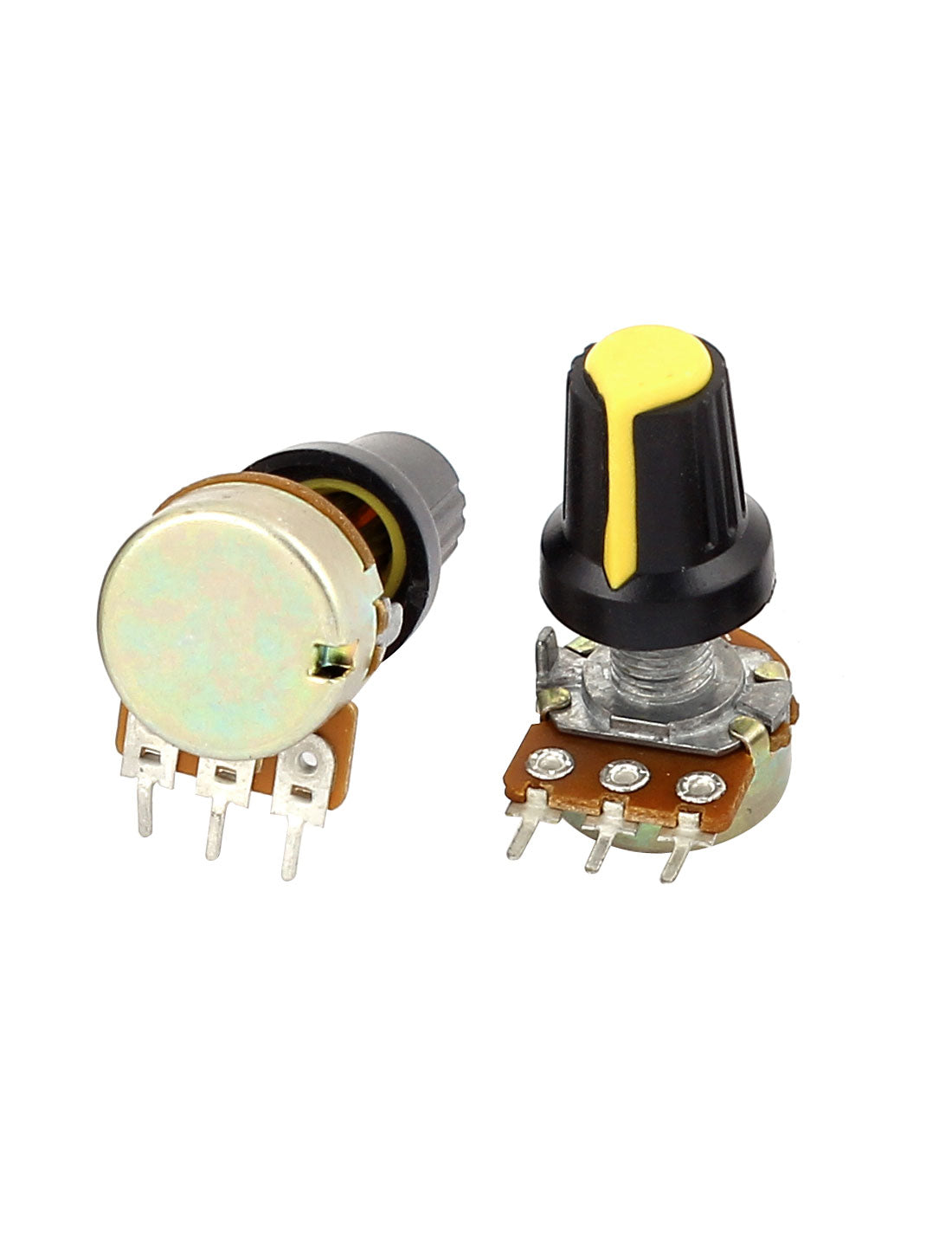 Uxcell 5pcs 10K OHM 3 Terminals Linear Taper Rotary Audio B Type ...