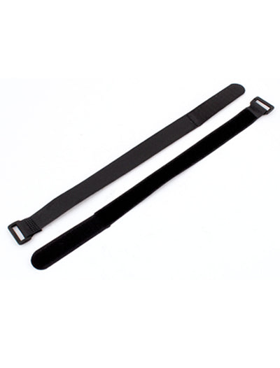 Harfington Uxcell 10Pcs 300mm x 20mm Lipo Battery Hoop Loop Reusable Cable Tie Down Strap Black