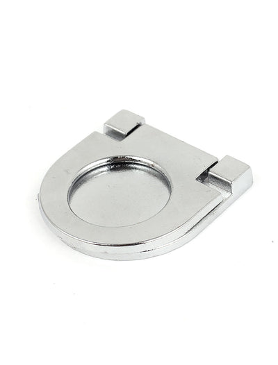 Harfington Uxcell Cupboard Drawer Alloy Flush Mount Pull Ring Handle Knob Silver Tone