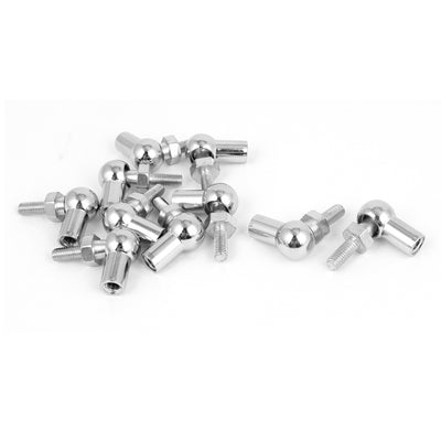 Harfington Uxcell 6mm x 6mm Male Female Thread L Shaped Ball Joint Rod End Bearing 10 Pcs