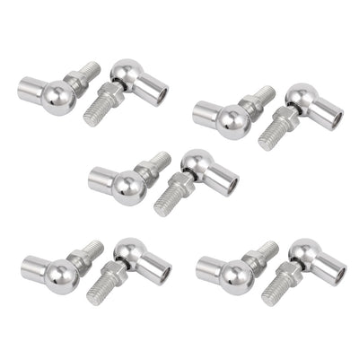 uxcell Uxcell 10mm Male Female Thread L Shape Ball Joint Rod End Bearing 10 Pcs
