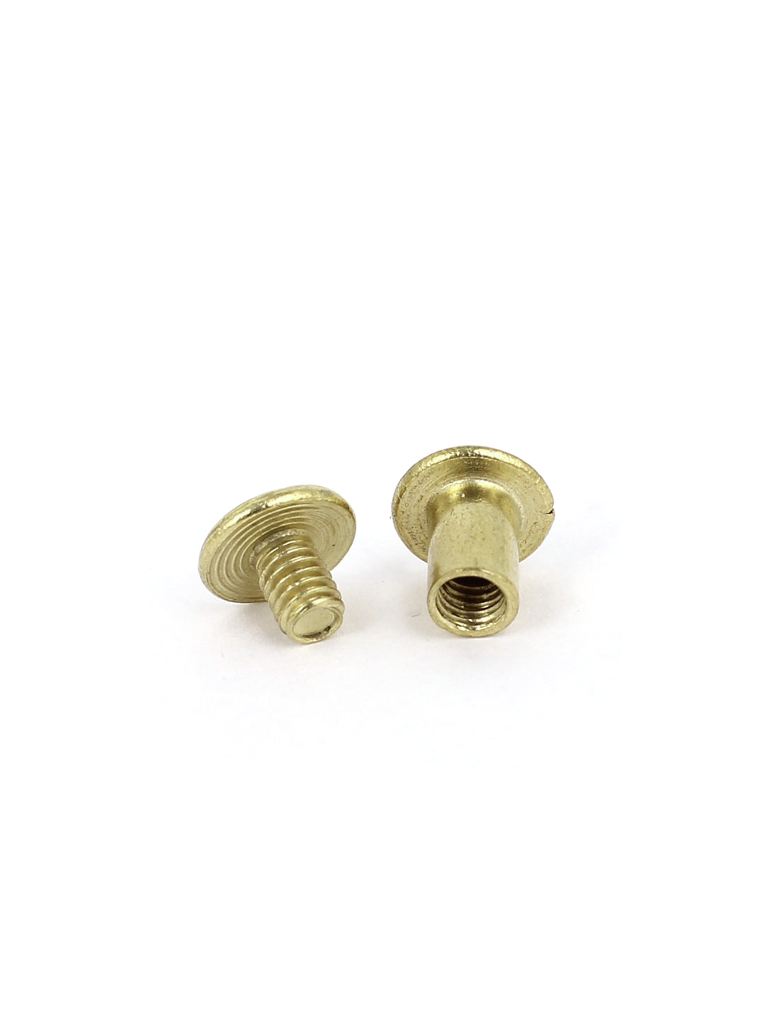 uxcell Uxcell Brass Plated 5x8mm Binding Chicago Screw Post 20pcs for Album Leather Purse