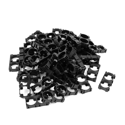 Harfington Uxcell 50 Pcs Lithium Cell Battery Double Holder Bracket for DIY Battery Pack