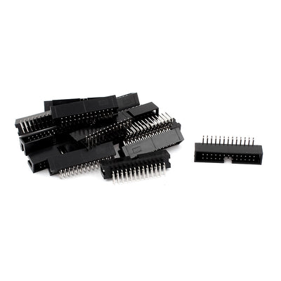 Harfington Uxcell 16Pcs 2x13 26-Pin Box Header Connector IDC Male Sockets Right Angle 2.54mm
