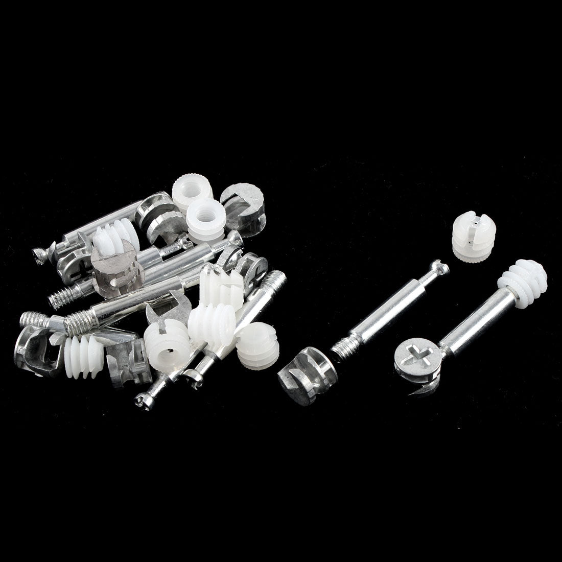 uxcell Uxcell 10 Sets Connector Furniture Side Cam Fittings + Dowel + Pre-inserted Nut