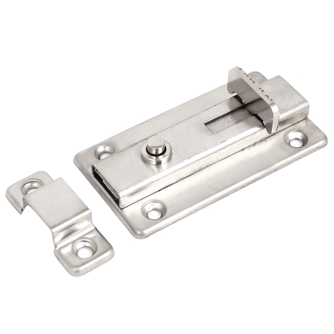 uxcell Uxcell Stainless Steel Gate Lock Safe Door Latch Hasp Spring Bolt 3.6" Long