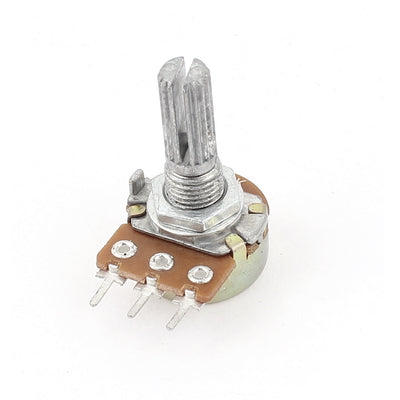 uxcell Uxcell B10K 10K Ohm 3 Terminals Single Linear Rotary Taper Potentiometer