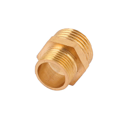 Harfington Uxcell Brass 1/2BSP x 3/8BSP Male to Male Thread Hexagon Reducing Bushing Pipe Adapter