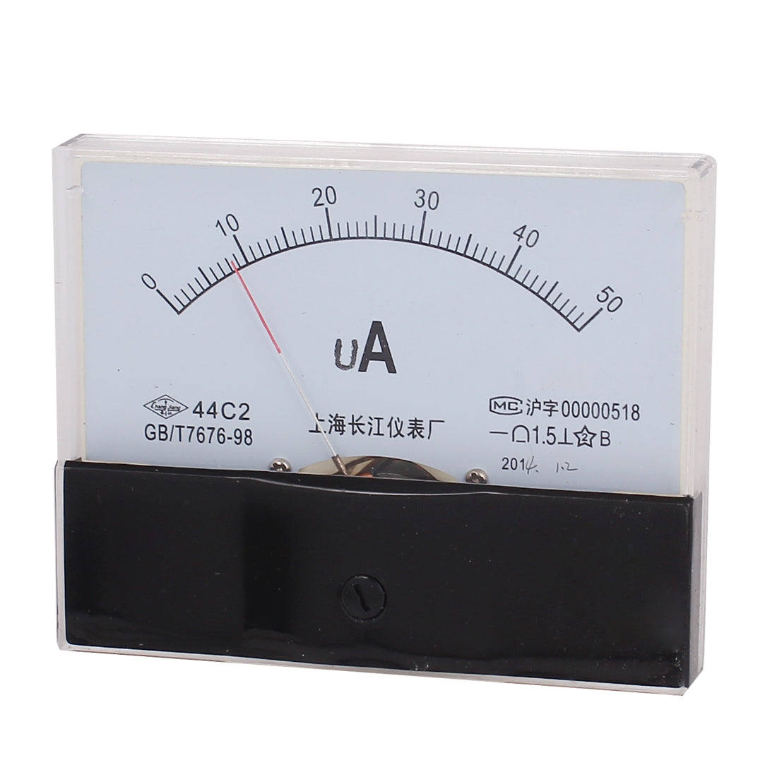 uxcell Uxcell DC 0-50uA Class 1.5 Accuracy Analog Amperemeter Panel Meter Gauge 44C2