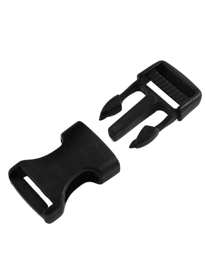 Harfington Uxcell 10Pcs 3/4" Width Strap Side Quick Release Buckles Black