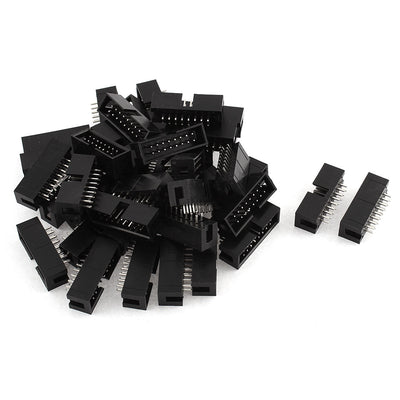 uxcell Uxcell 33pcs 2x8 16-Pin 2.54mm Pitch Straight Box Header Connector IDC Male Sockets
